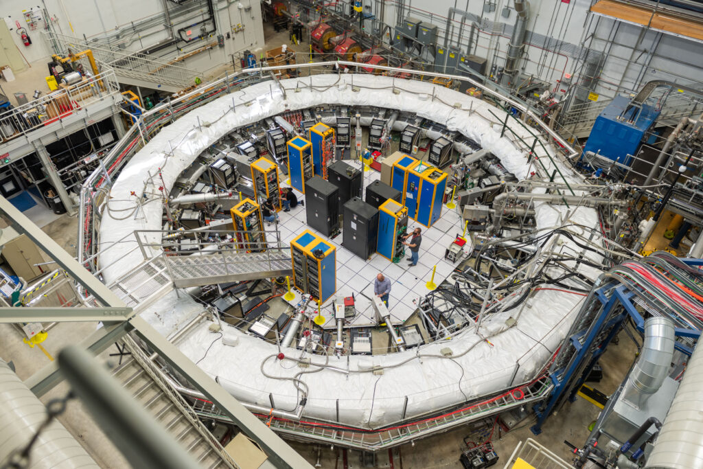 The muon g-2 experiment at Fermilab (photo/©: Ryan Postel/ Fermilab)