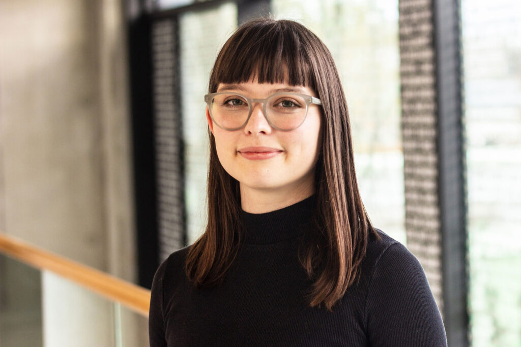 Alicia Gilbert of the JGU Department of Communication (photo/©: Alicia Ernst)